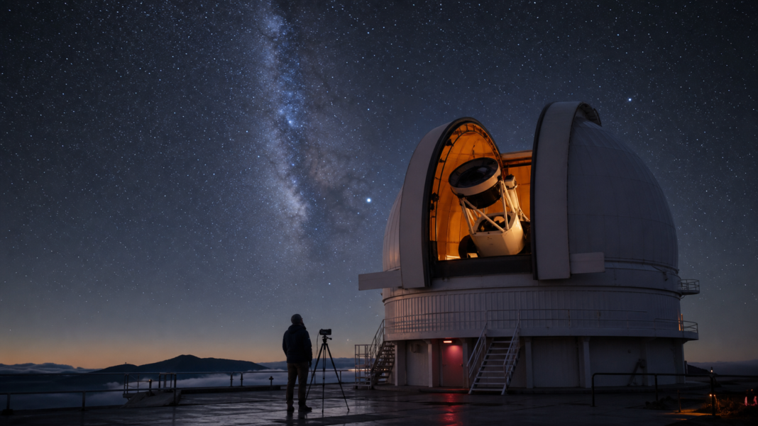 Exploración espacial: por qué sigue importando mucho más de lo que parece Observatorio astron?mico bajo un cielo estrellado.